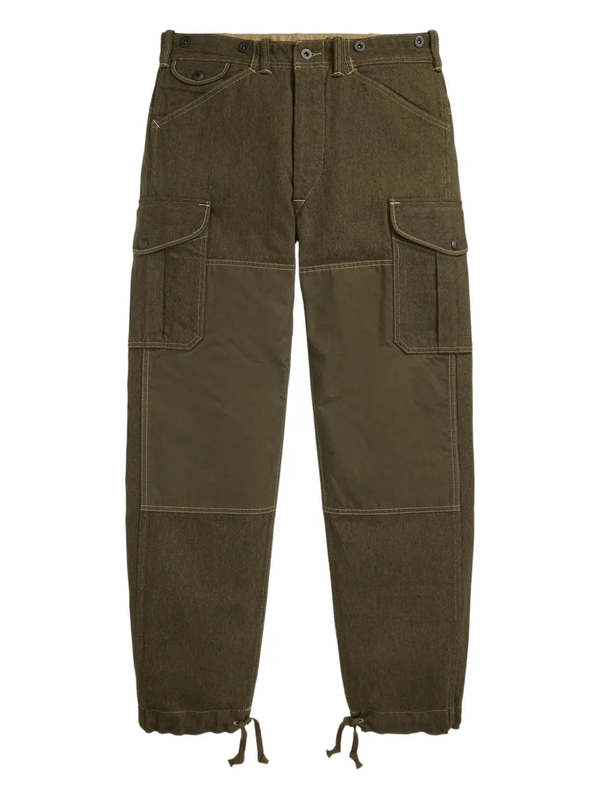 RRL Regiment Fit Paneled Twill Cargo Pant - Olive RRL Regiment Fit Paneled Twill Cargo Pant - Olive