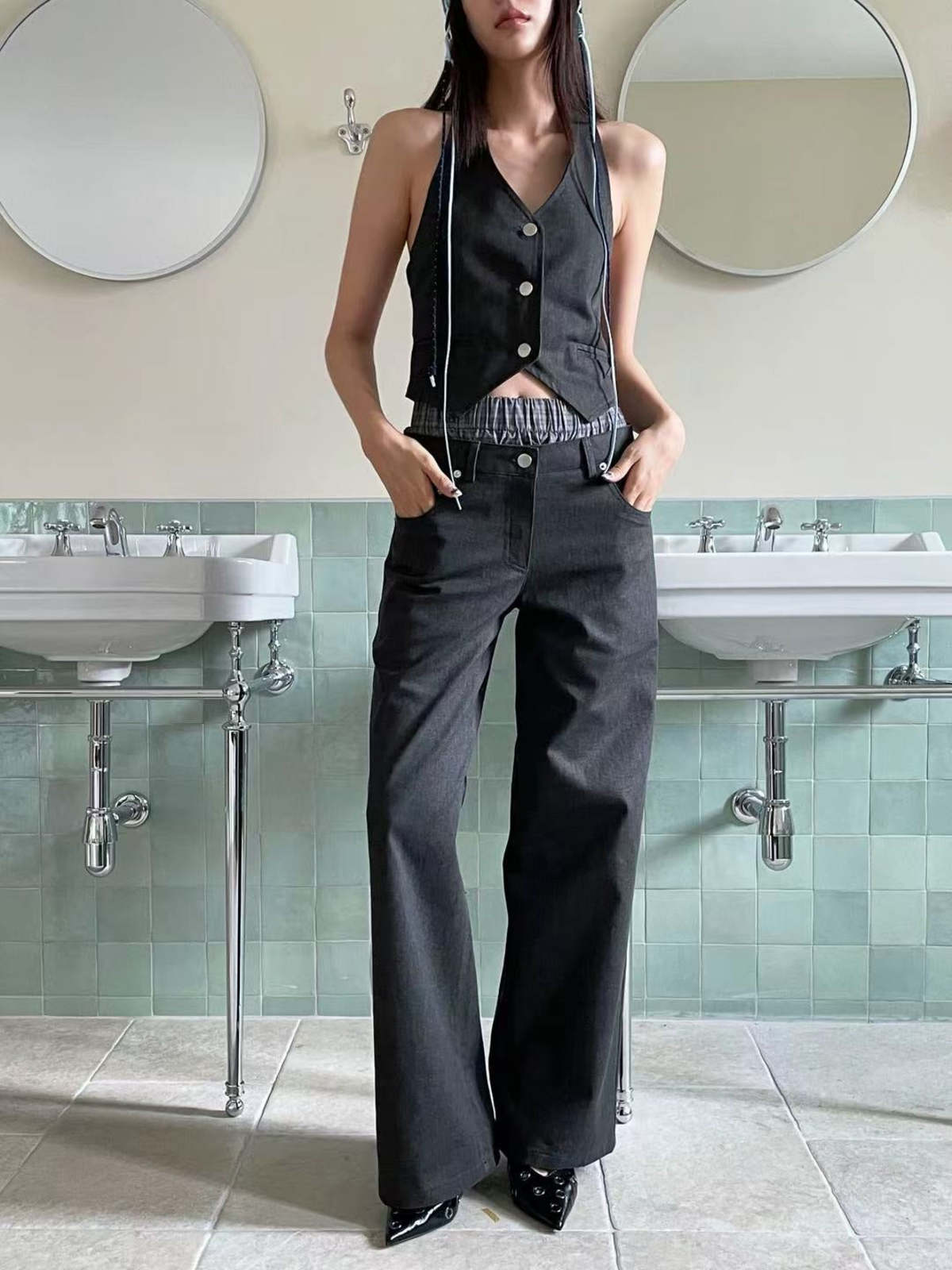 The NKC Store Raven Pants - Black Denim - Image 9 of 15