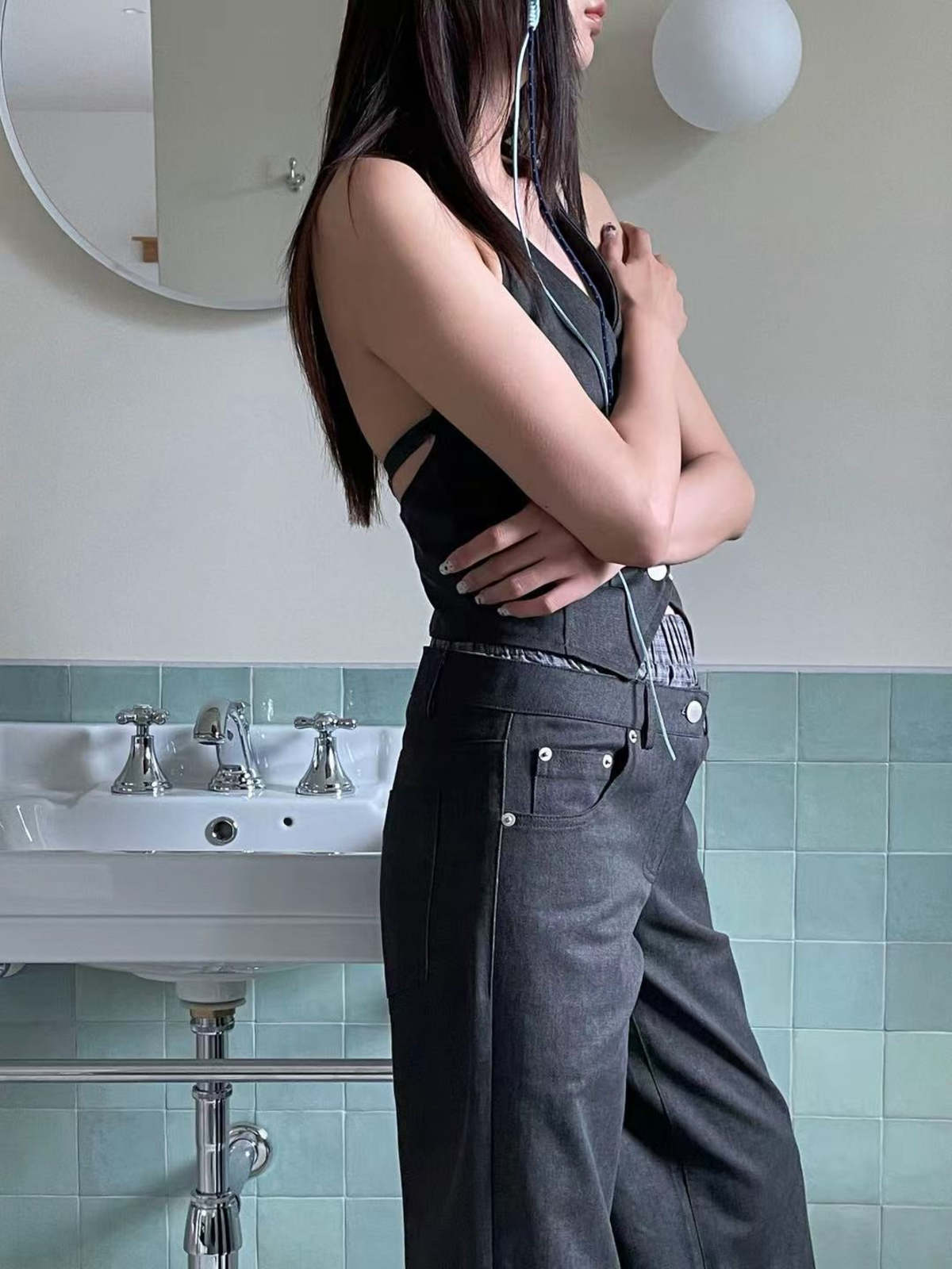 The NKC Store Raven Pants - Black Denim - Image 13 of 15