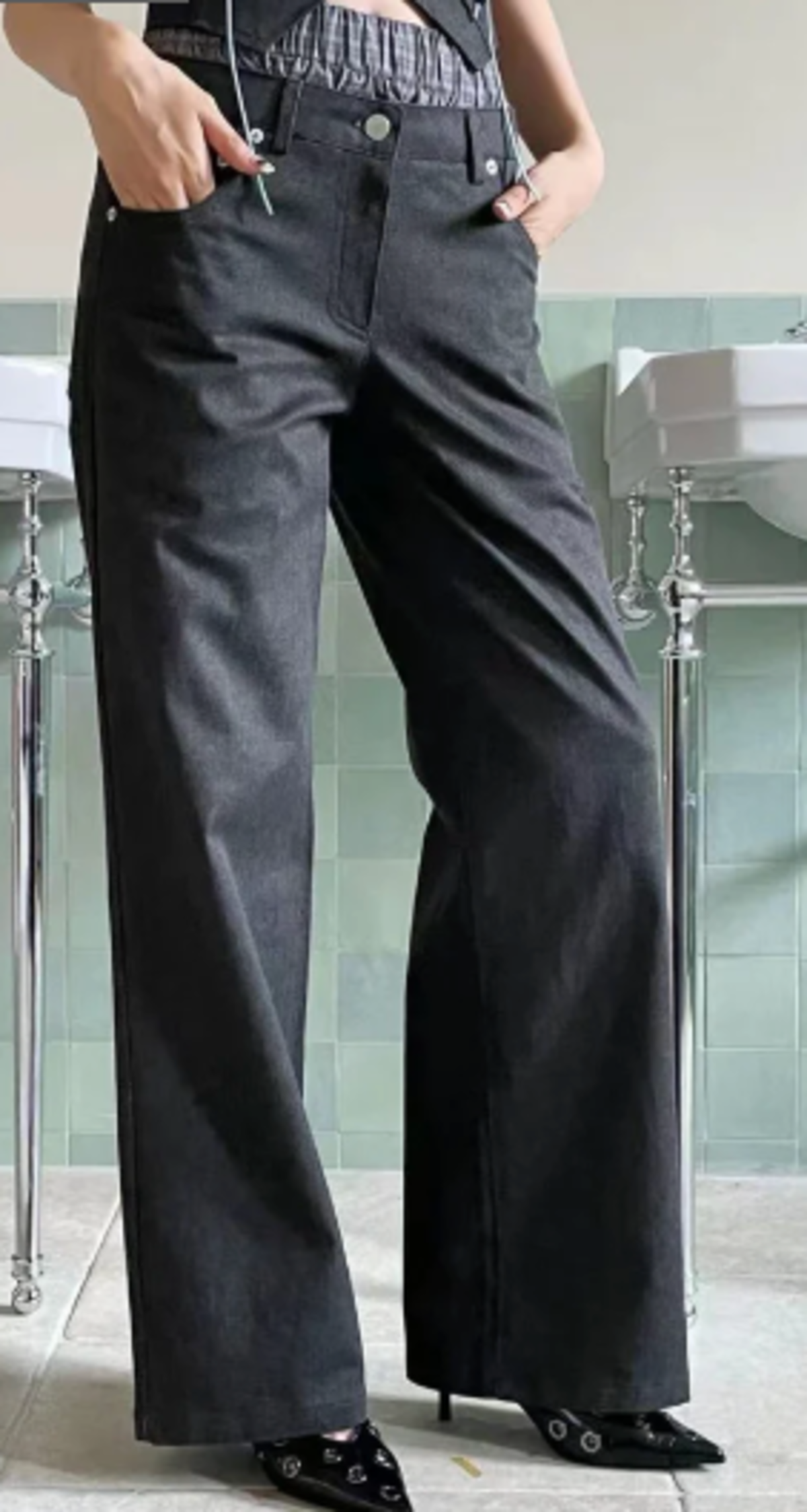 The NKC Store Raven Pants - Black Denim - Image 14 of 15