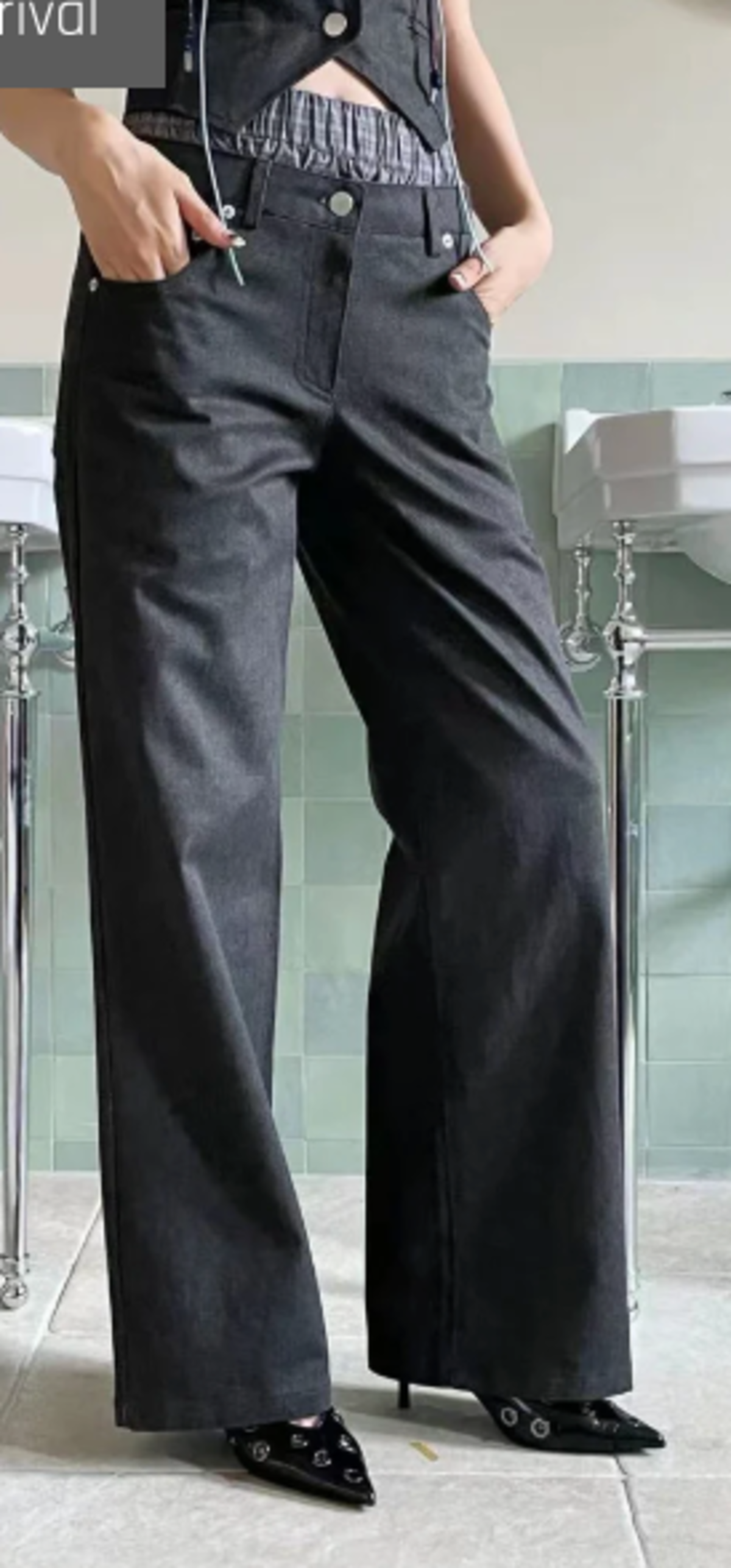 The NKC Store Raven Pants - Black Denim - Image 15 of 15