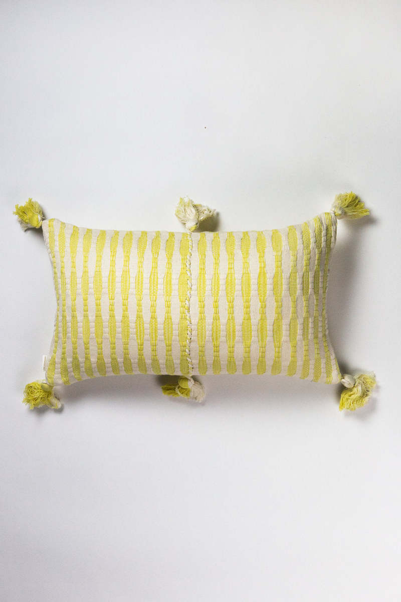 Archive New York Antigua Pillow - Faded Yellow Stripe