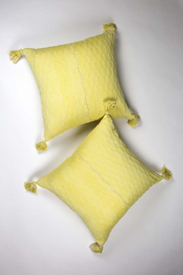 Archive New York Antigua Pillow - Faded Yellow Stripe