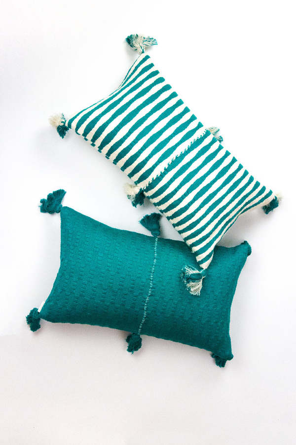 Archive New York Antigua Pillow - Jade Stripe Archive New York Antigua Pillow - Jade Stripe