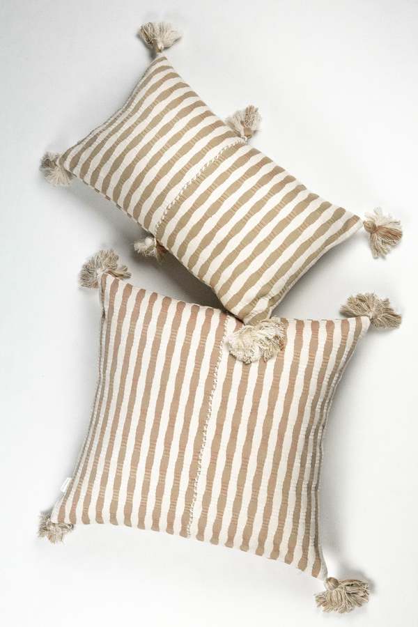 Archive New York Antigua Pillow - Tan
