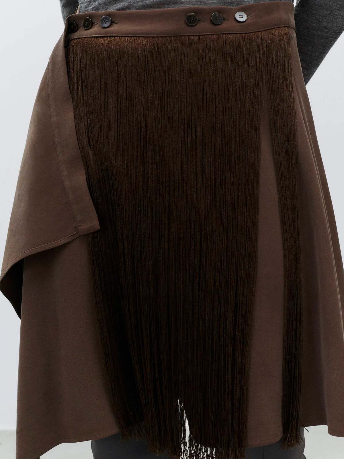 Alysi Short Fringed Skirt - Image 3 of 4