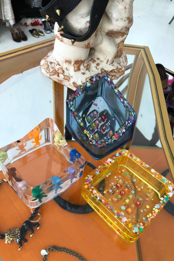 Rosemilk Resin Babies Ashtray