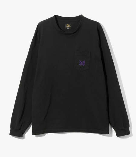 Needles L/S Mock Neck C/Pe Bright Jersey Tee - Beige | Garmentory