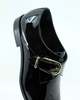 Ernest W. Baker Black Patent Leather Buckle Classic Sharp Toe Shoes - Thumbnail 2