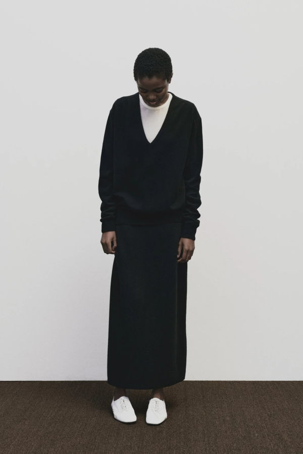 Mijeong Park Cashmere Blend Knit Midi Skirt