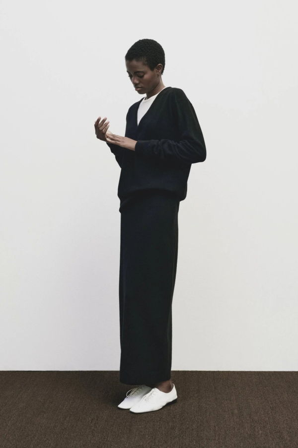 Mijeong Park Cashmere Blend Knit Midi Skirt