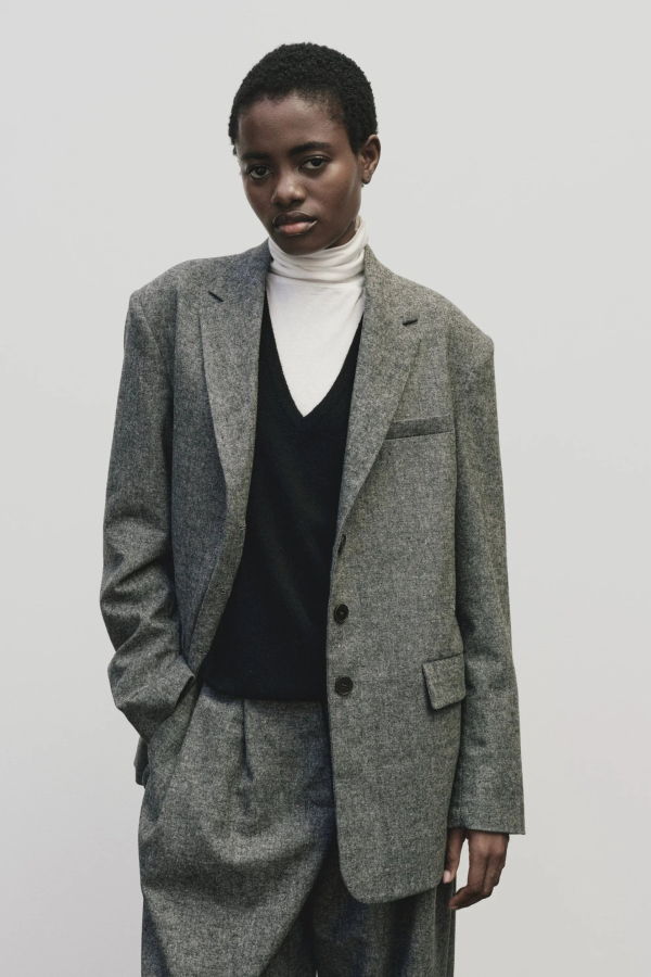 Mijeong Park Wool Blend Oversized Jacket