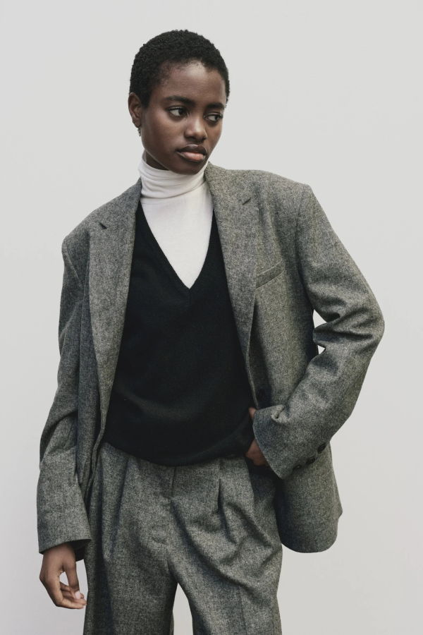 Mijeong Park Wool Blend Oversized Jacket