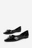 "INTENTIONALLY __________." Cecilia Patent Ballet Flat - Black - Thumbnail 2