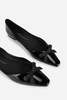 "INTENTIONALLY __________." Cecilia Patent Ballet Flat - Black - Thumbnail 4