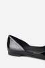 "INTENTIONALLY __________." Cecilia Patent Ballet Flat - Black - Thumbnail 5