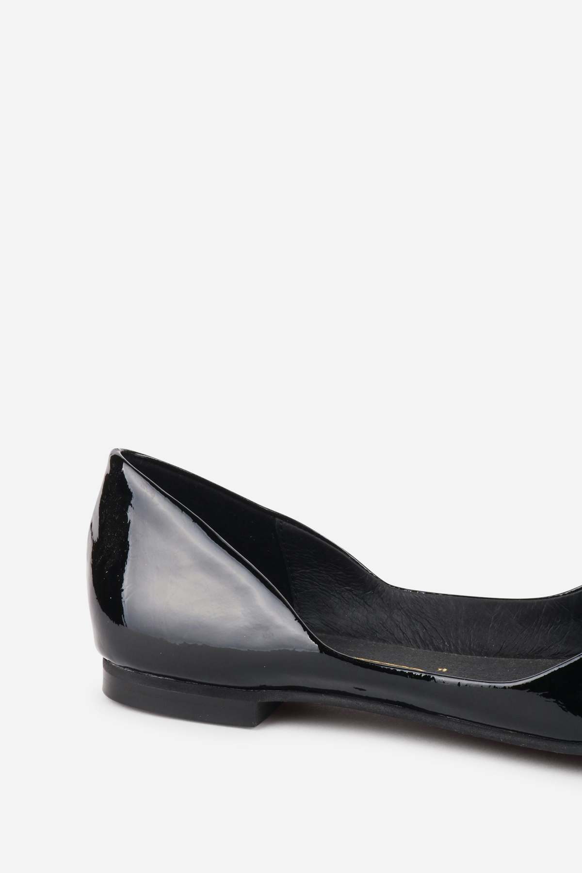 "INTENTIONALLY __________." Cecilia Patent Ballet Flat - Black - Image 5 of 6