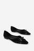 INTENTIONALLY __________. Cecilia Velvet Ballet Flat - Black - Thumbnail 1