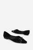 INTENTIONALLY __________. Cecilia Velvet Ballet Flat - Black - Thumbnail 3