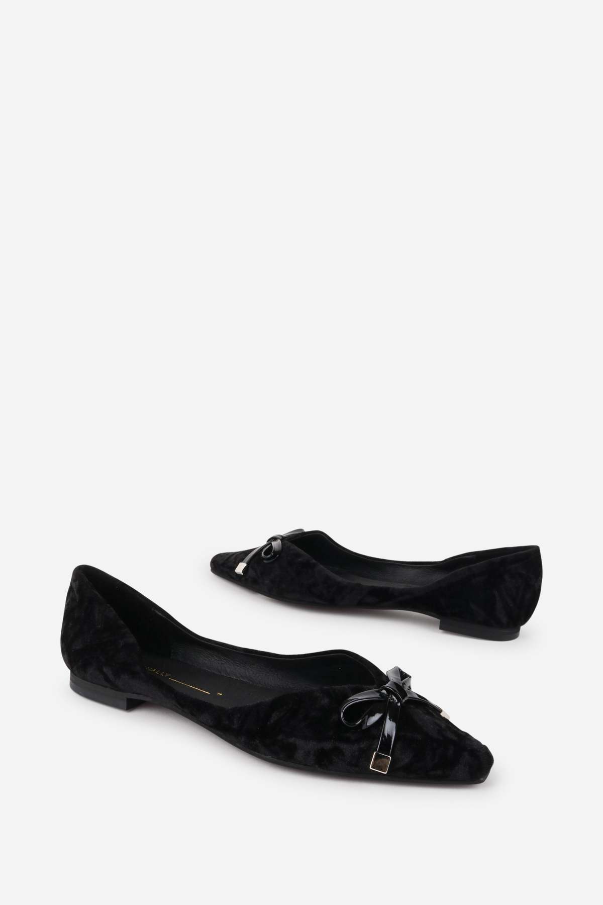 INTENTIONALLY __________. Cecilia Velvet Ballet Flat - Black - Image 3 of 6