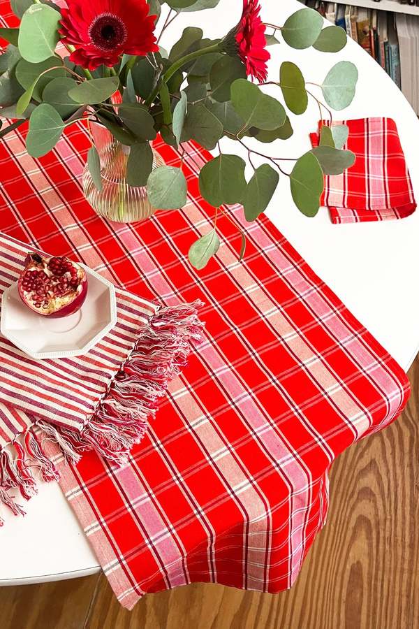 Archive New York Camila Plaid Table Runner Archive New York Camila Plaid Table Runner