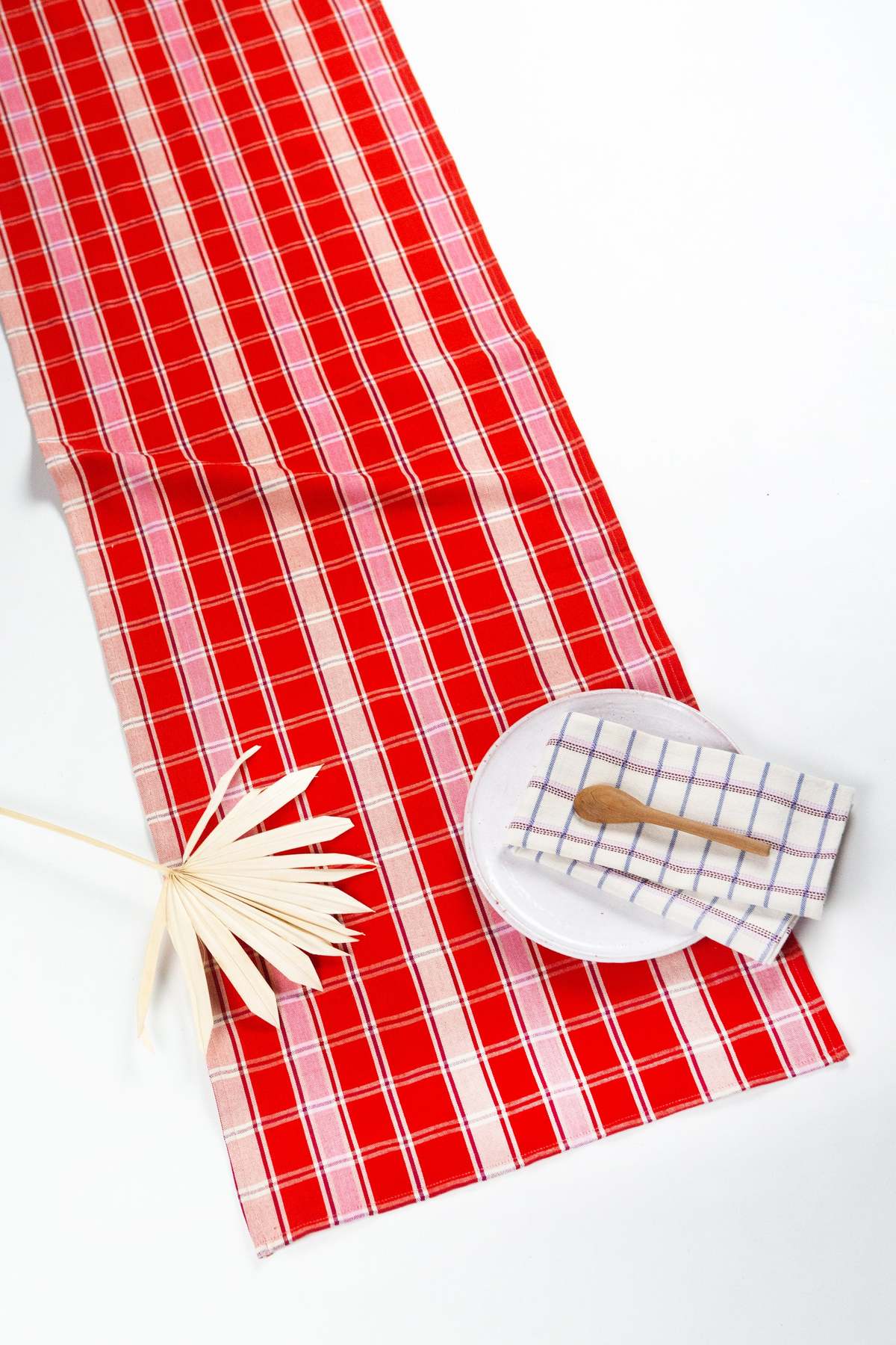 Archive New York Camila Plaid Table Runner - Image 2 of 6