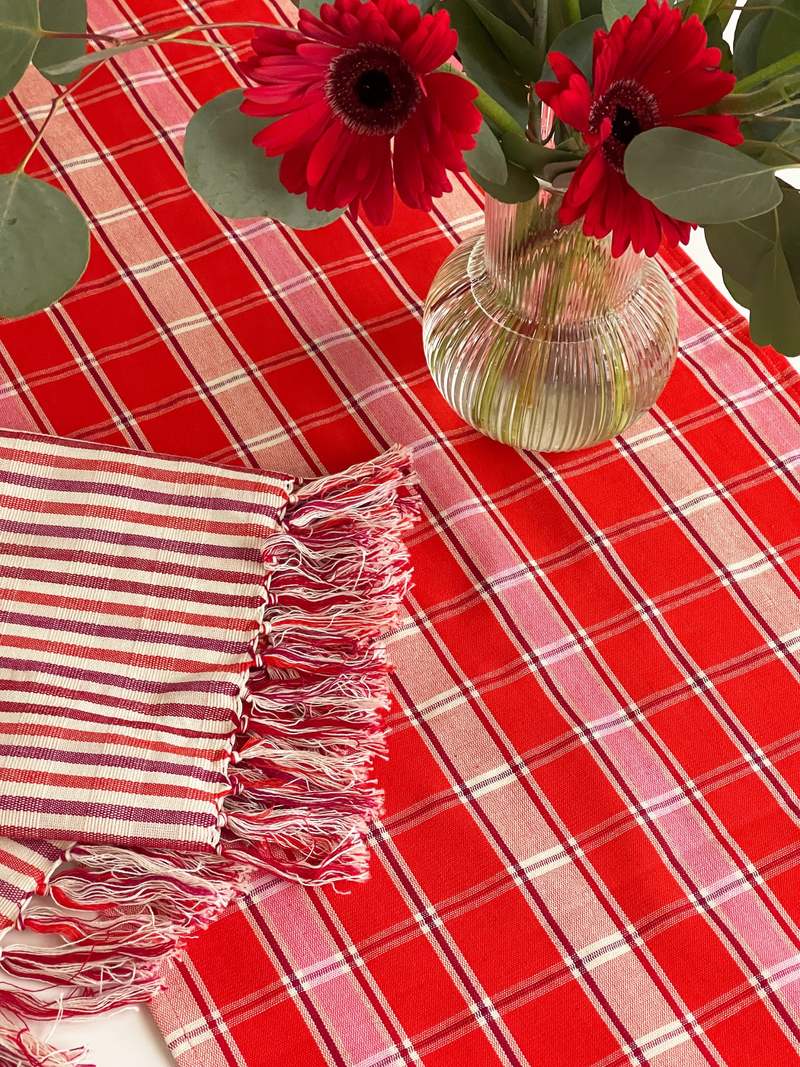 Archive New York Camila Plaid Table Runner