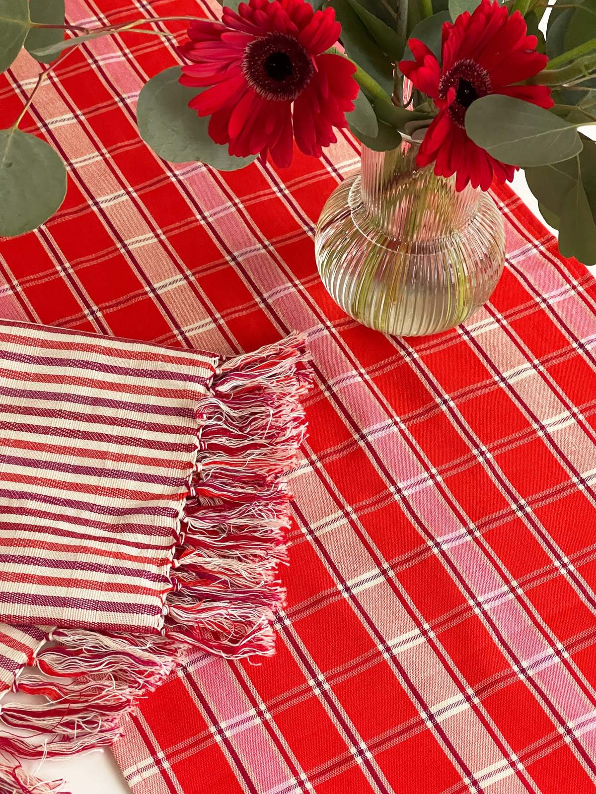 Archive New York Camila Plaid Table Runner - Image 6 of 6