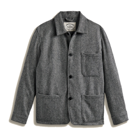 James Coward Ganz Worker Jacket - Navy Drill | Garmentory