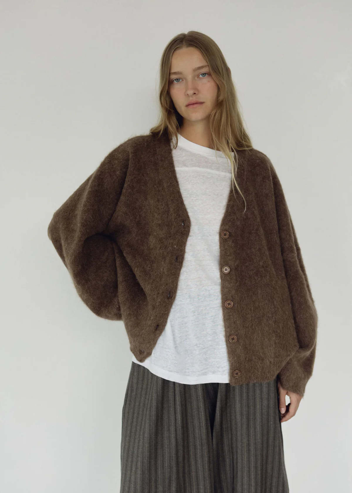 Bohème The V-Neck Cardi Cardigan - Umber - Image 1 of 4