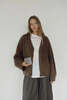 Bohème The V-Neck Cardi Cardigan - Umber - Thumbnail 3