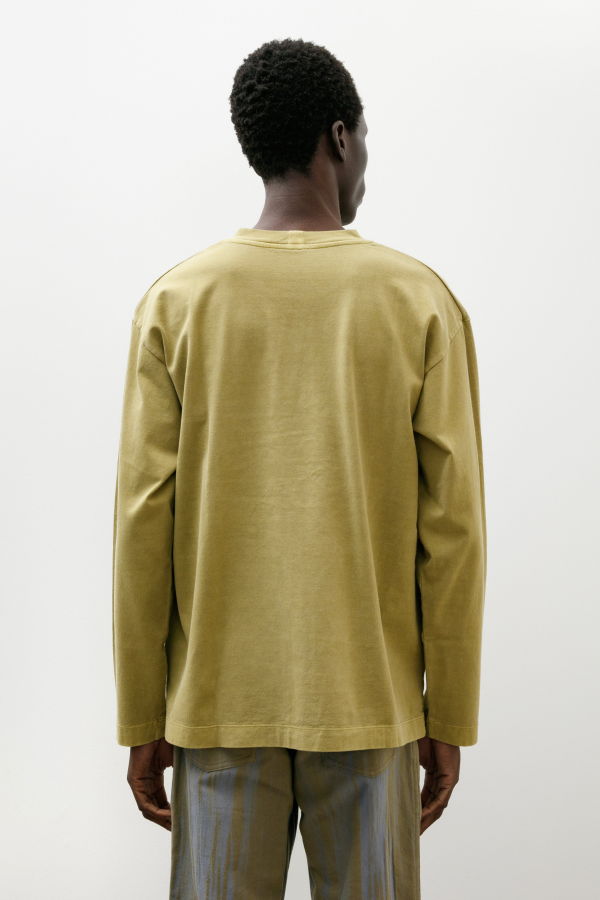 Issey Miyake Pigment Long Sleeve T-Shirt - Mustard