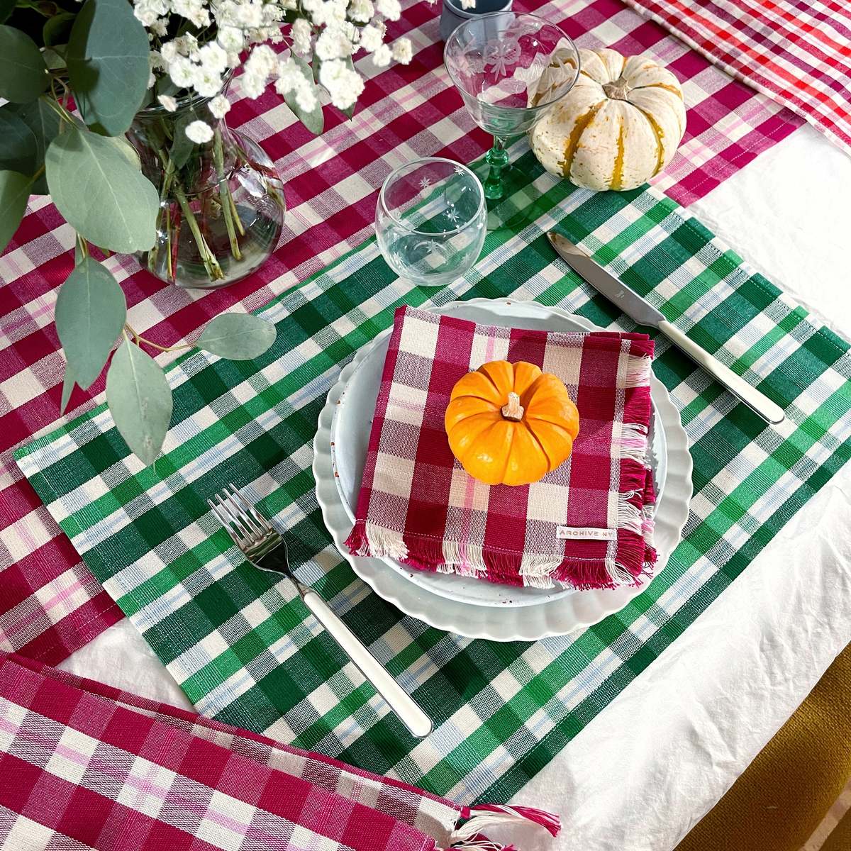 Archive New York Josefina Plaid Placemat - Image 2 of 5