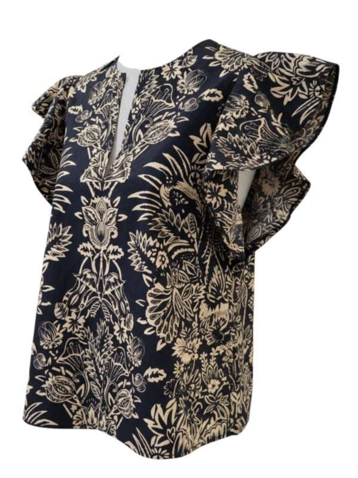 Ulla Johnson Severine Flutter Sleeve Top - Image 3 of 3