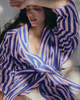 Bongusta Naram Bathrobe - Dazzling Blue + Rose - Thumbnail 3