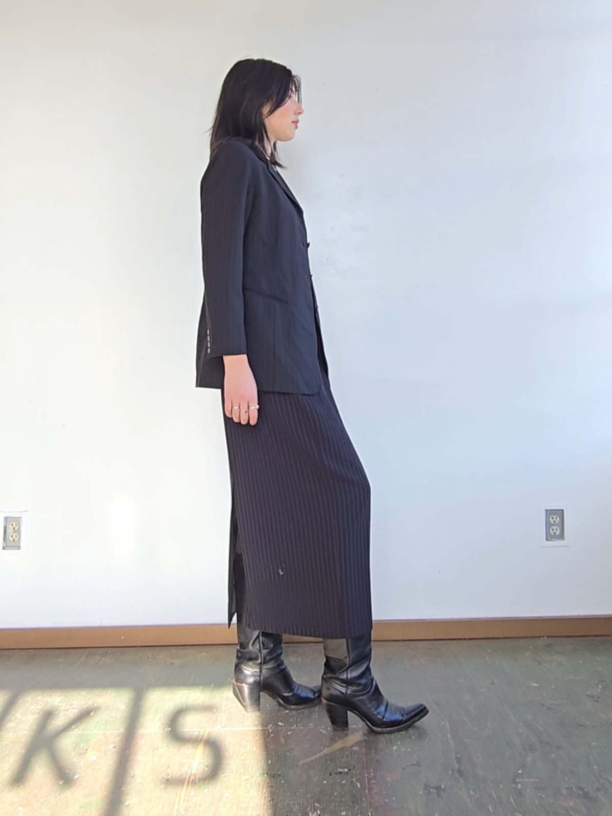 Emanuel Ungaro Pinstripe Blazer - Image 3 of 5