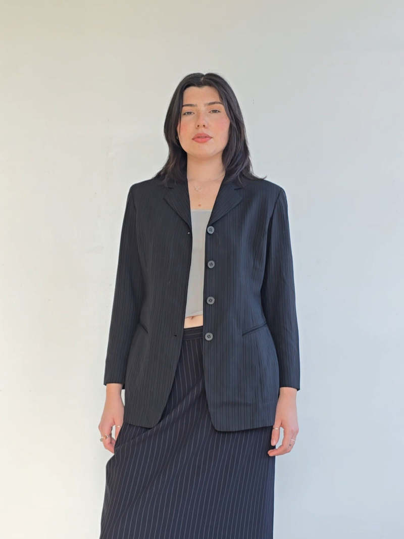Emanuel Ungaro Pinstripe Blazer