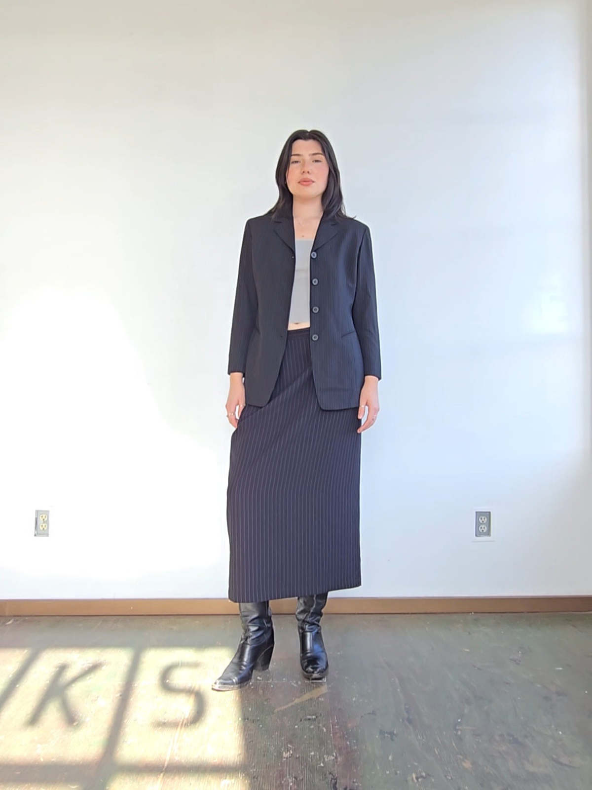 Emanuel Ungaro Pinstripe Blazer - Image 5 of 5