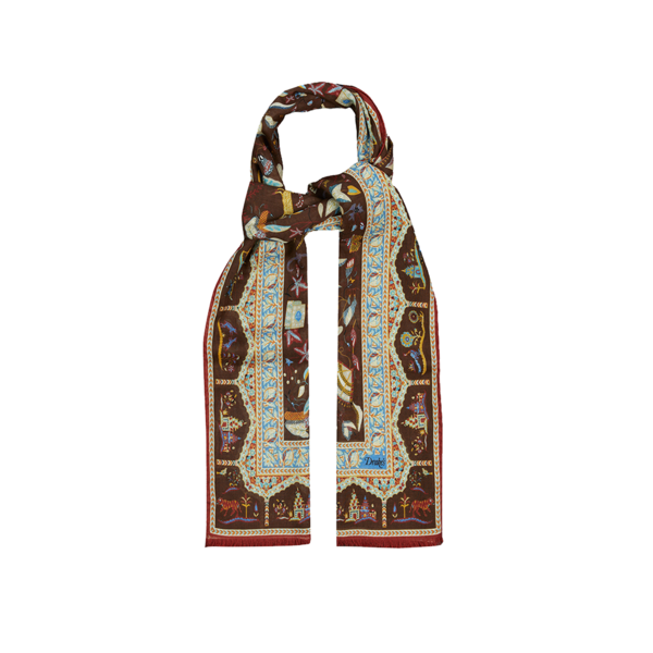 Drakes Classic Moghul Printed Scarf