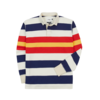Drakes LS Striped Flame Rugby Shirt - Thumbnail 1