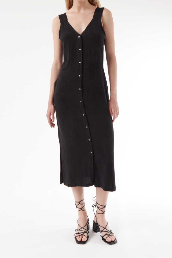 Colmillo de Morsa Laureen Dress - Black