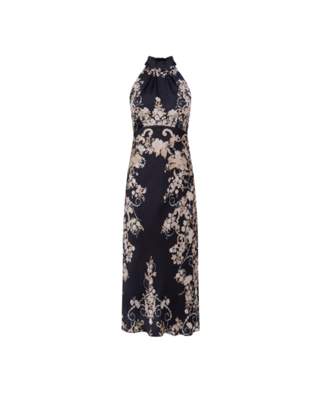 Saloni Yasmeen Dress - NAVY DEWDROPS | Garmentory