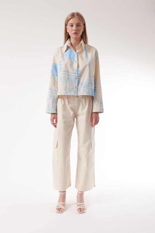 Colmillo de Morsa Palm Shirt - Off White