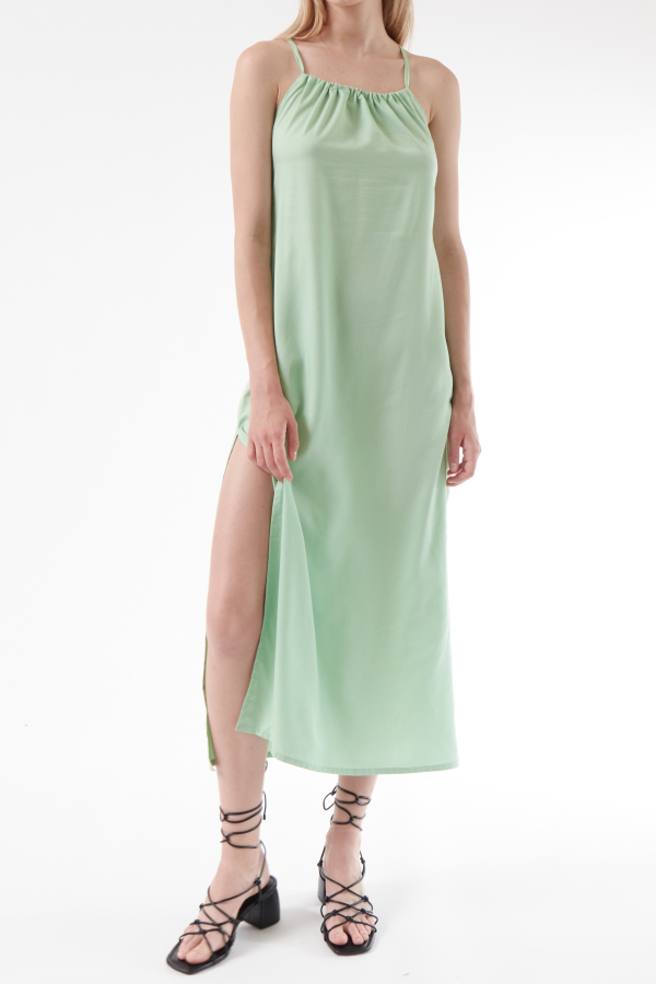 Colmillo de Morsa Petra Dress - Green