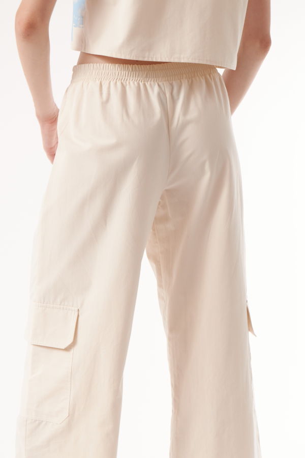 Colmillo de Morsa Sand Cargo Pants - White-Off