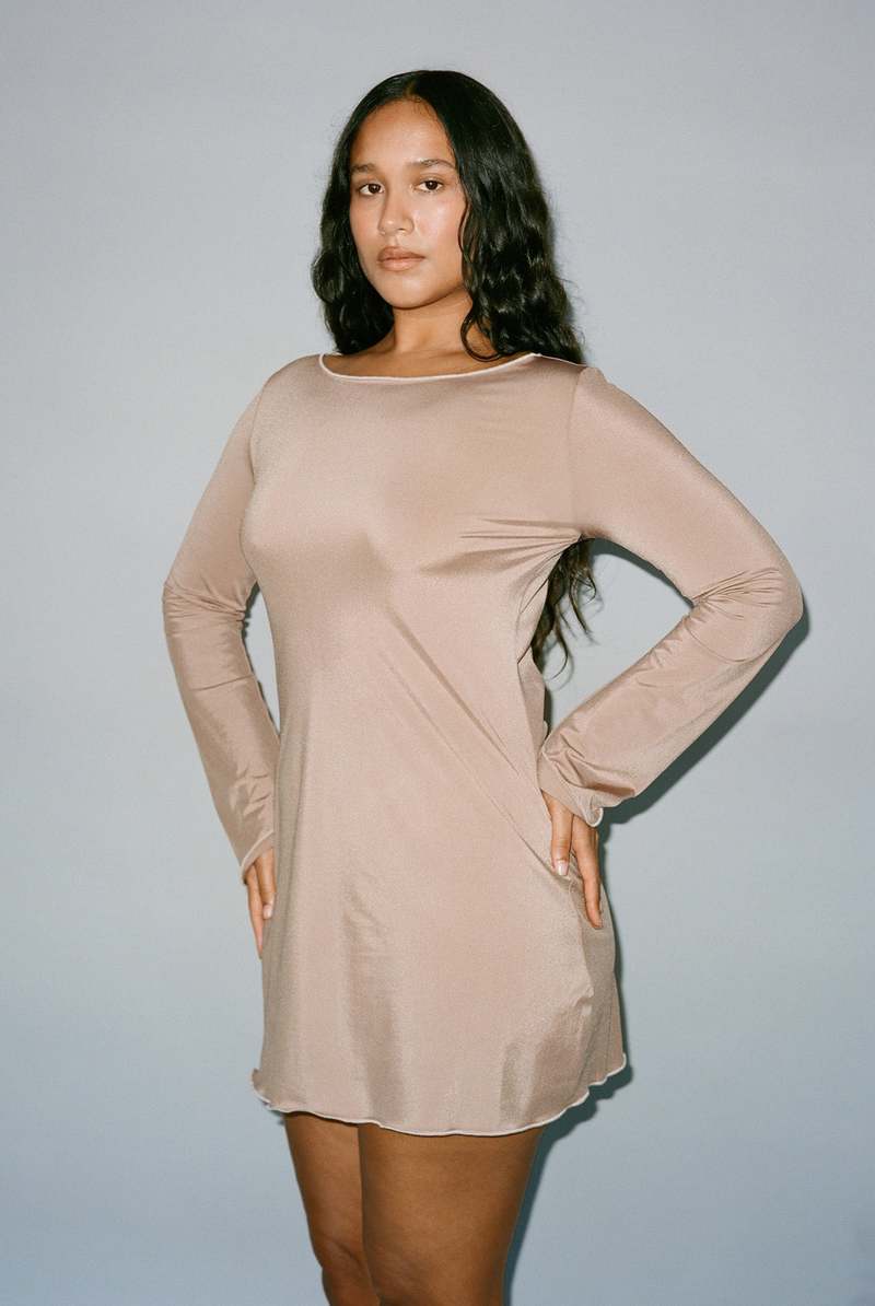 Gil Rodriguez Metallic Knit Elektra Dress