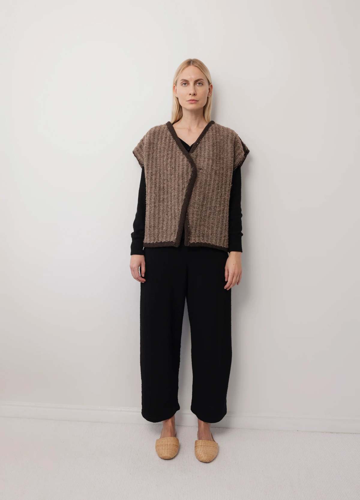 Wol Hide Knit Weave Vest - Image 4 of 7