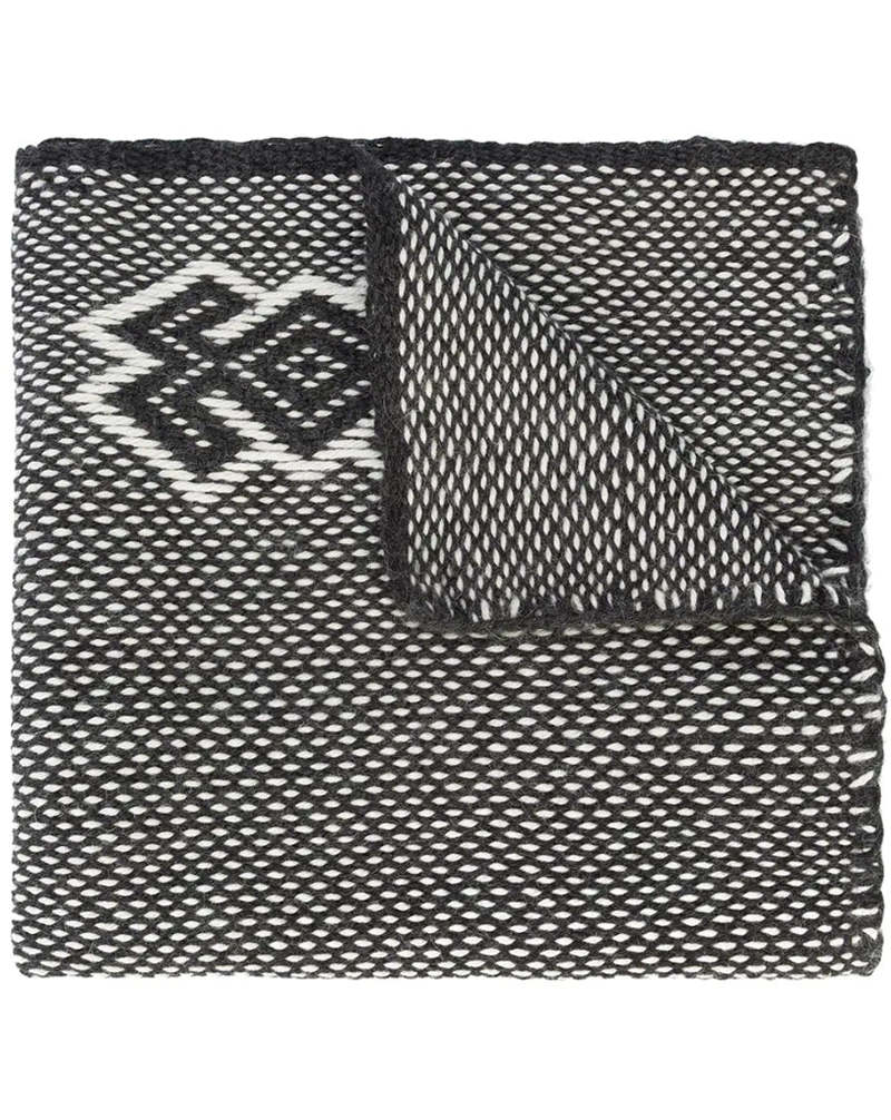 VOZ Araa Shawl - Charcoal/Ivory