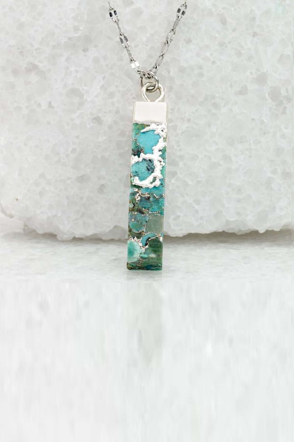 Starfish Project Brayden Turquoise Necklace in Silver