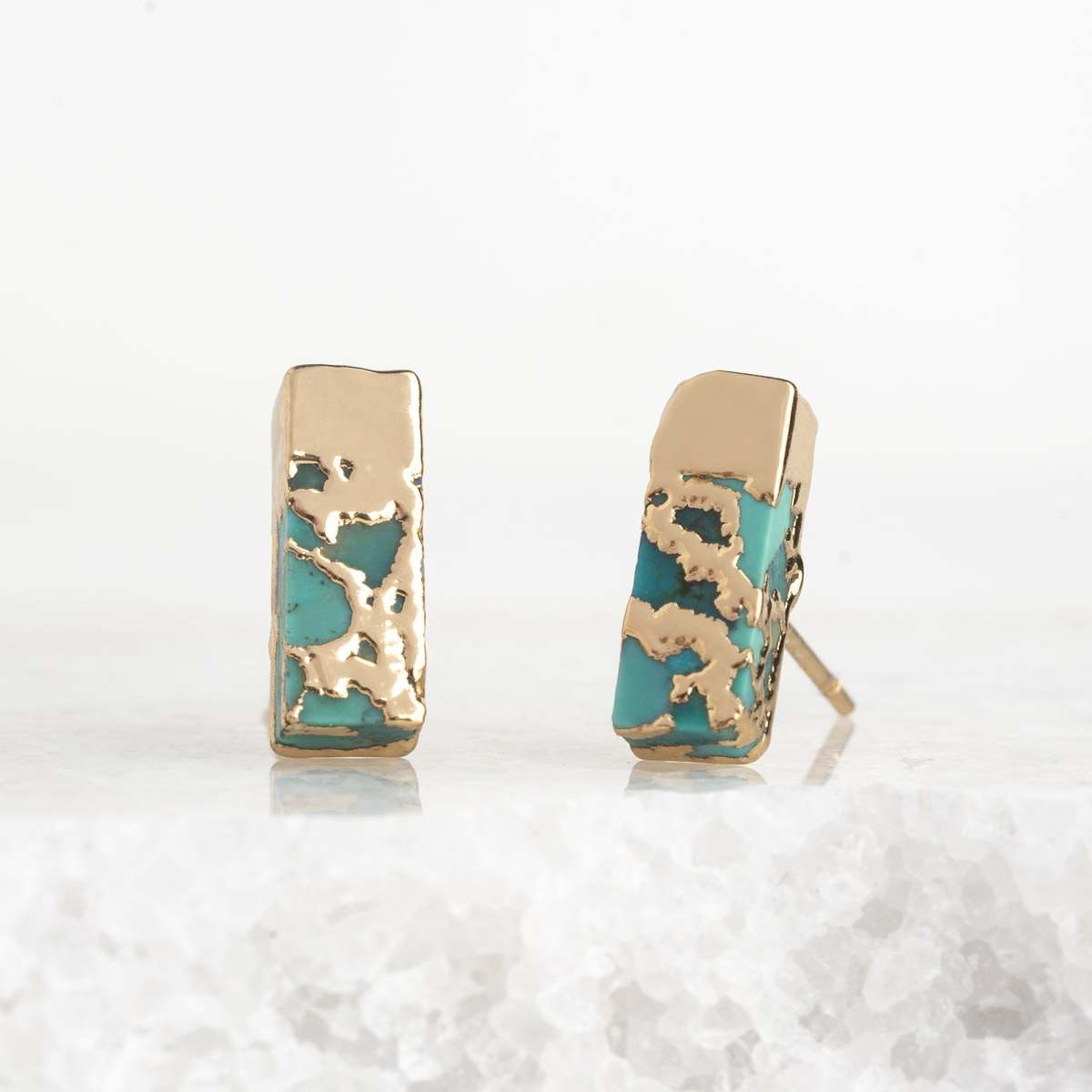 Starfish Project Brayden Turquoise Stud Earrings - Image 1 of 5